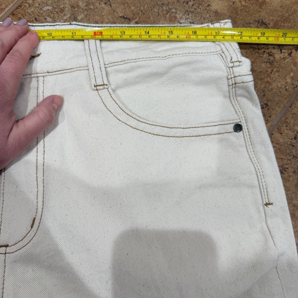 The Territory Ahead Men Driftwood Jeans  34x32 Natural Speckled Cream Cotton - Picture 4 of 13